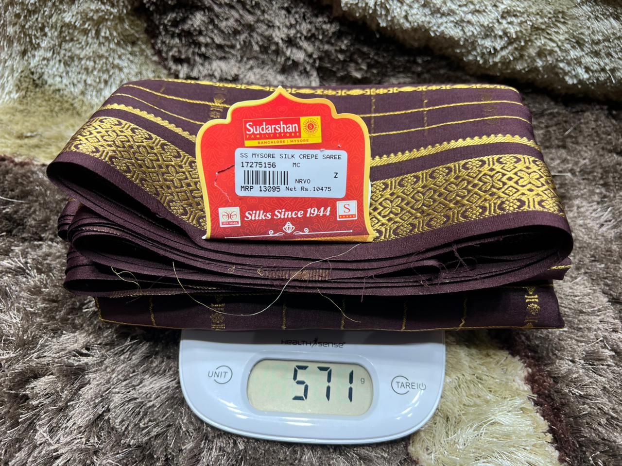 Pure Mysore Silk Saree.