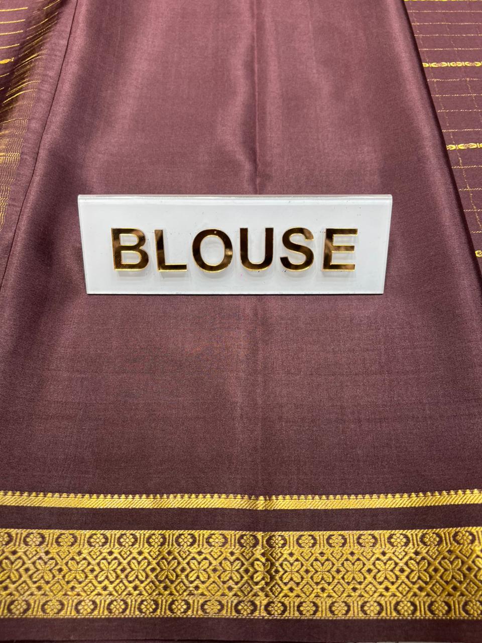 Pure Mysore Silk Saree.