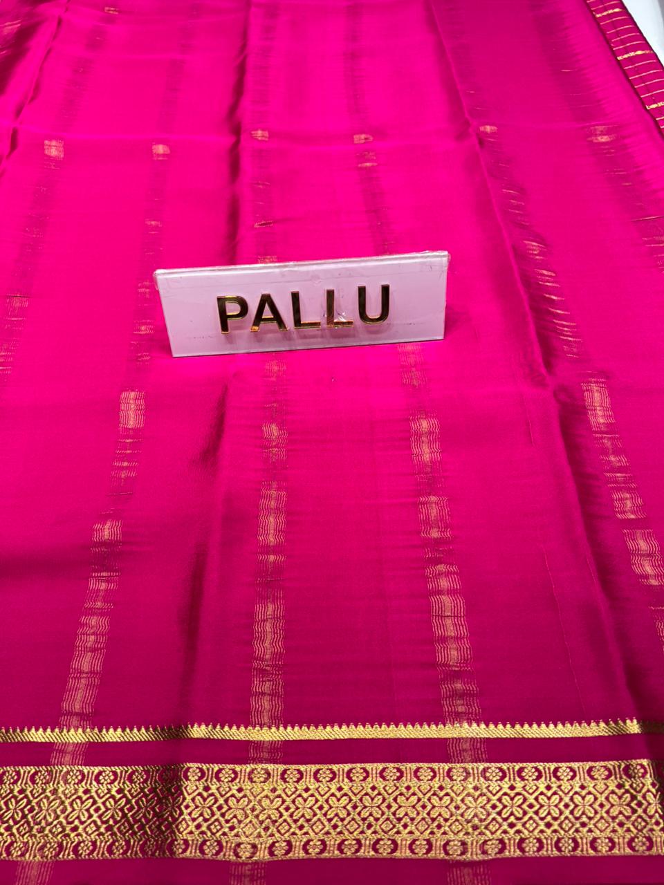 Pure Mysore Silk Saree.