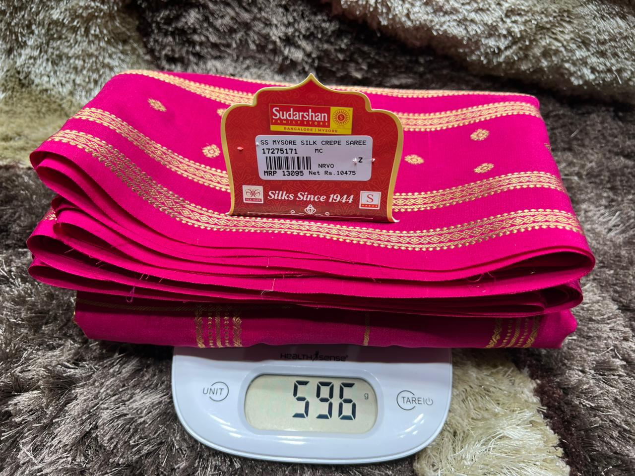 Pure Mysore Silk Saree.