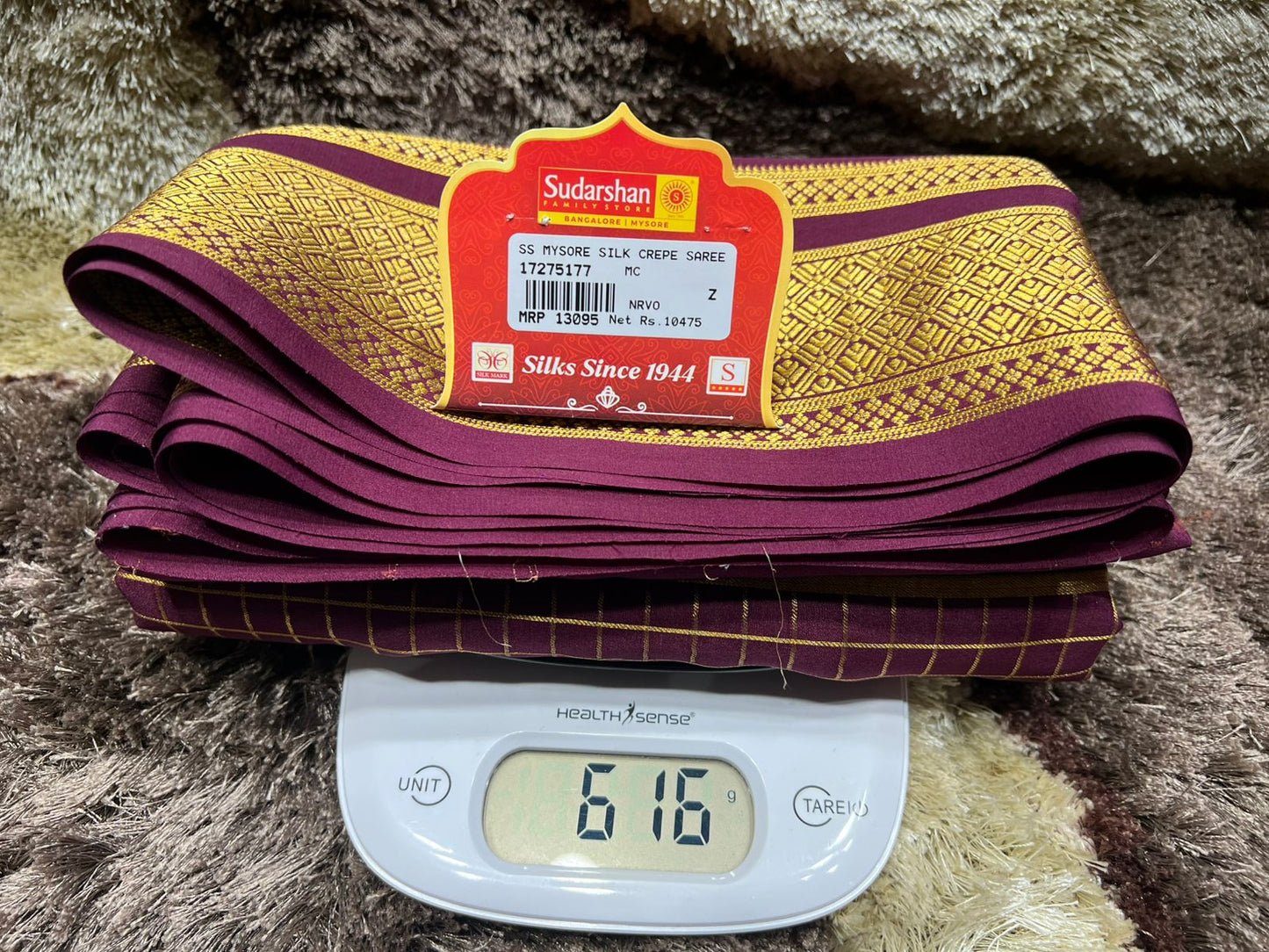 Pure Mysore Silk Saree.