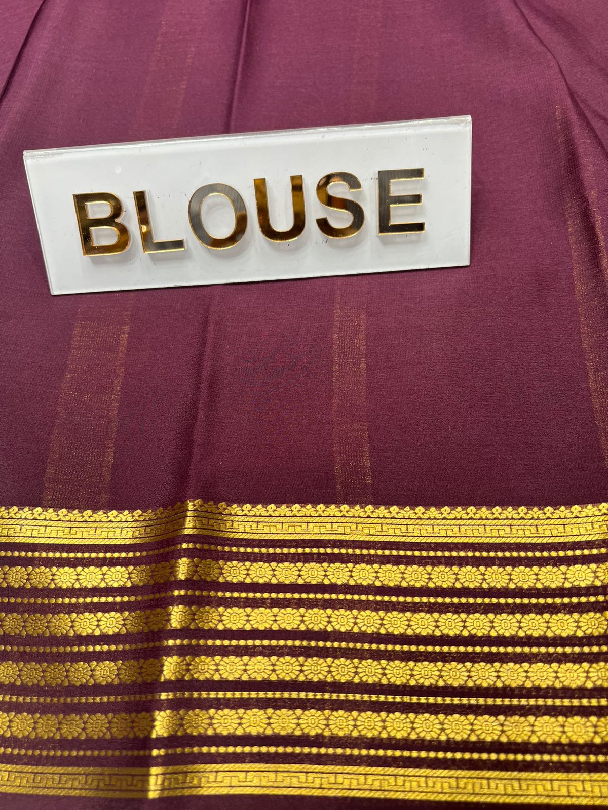 Pure Mysore Silk Saree ( 60Grams )
