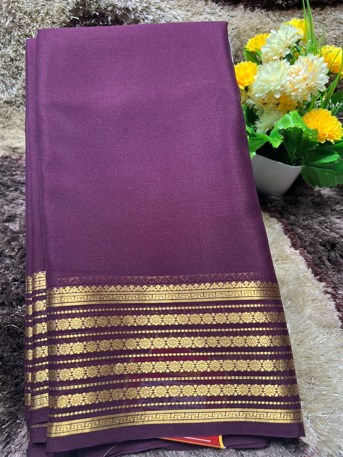 Pure Mysore Silk Saree ( 60Grams )