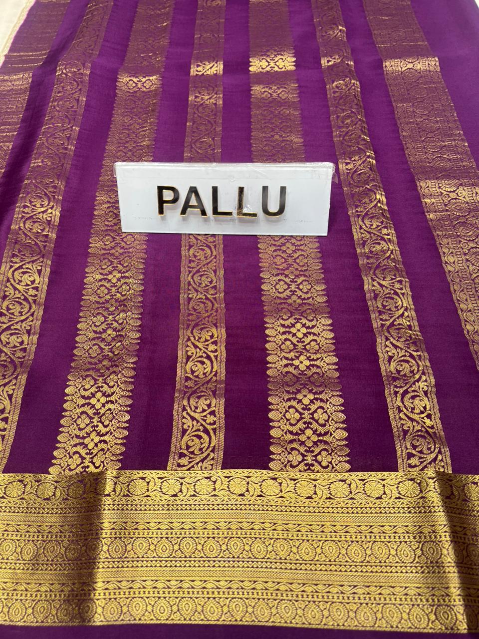 Pure Mysore Silk Saree.
