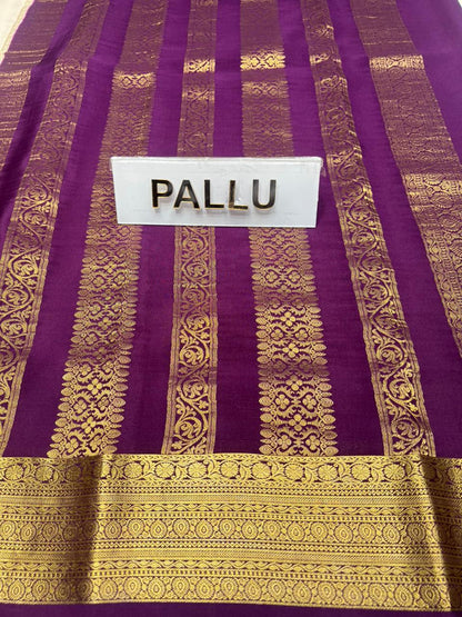 Pure Mysore Silk Saree.