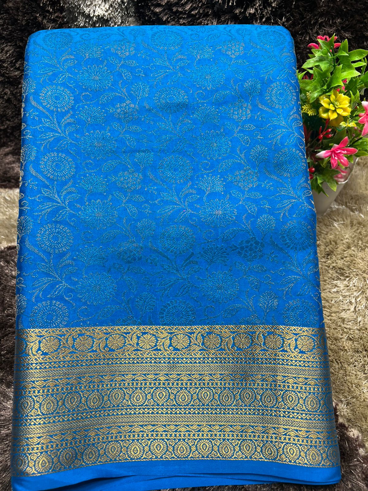 Pure Mysore Silk Saree.