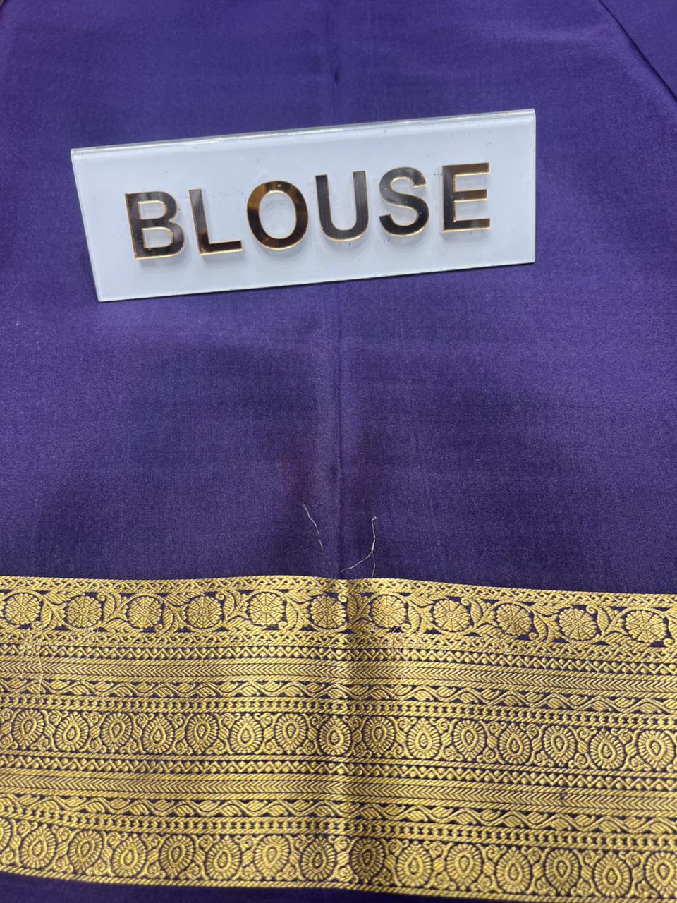 Pure Mysore Silk Saree.
