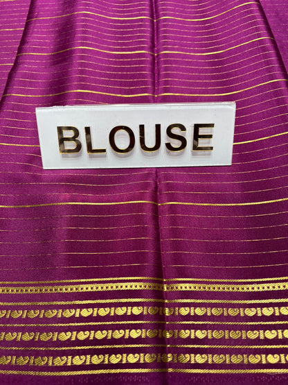 Pure Mysore Silk Saree.