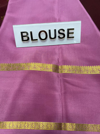 Pure Mysore Silk Saree.