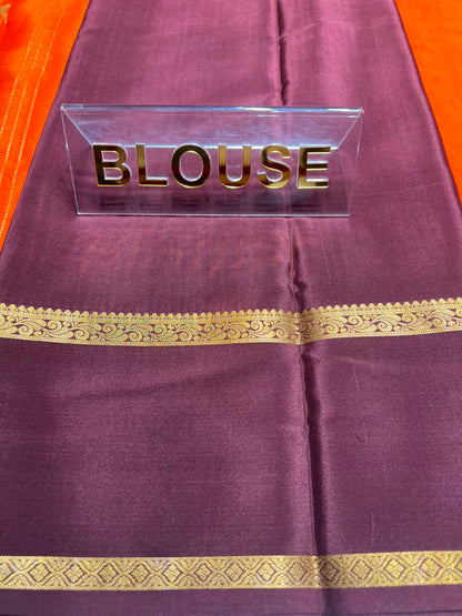 Pure Mysore Silk Saree.