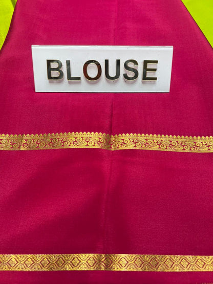 Pure Mysore Silk Saree.