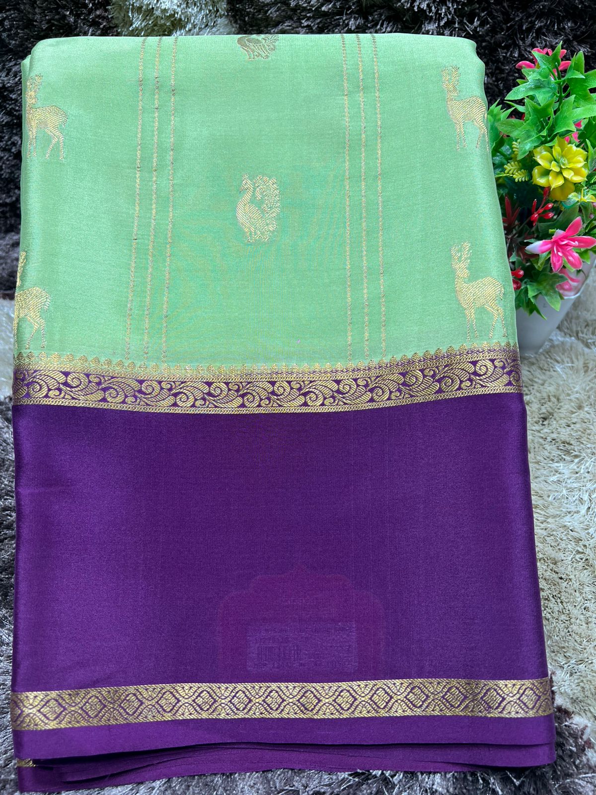 Pure Mysore Silk Saree.