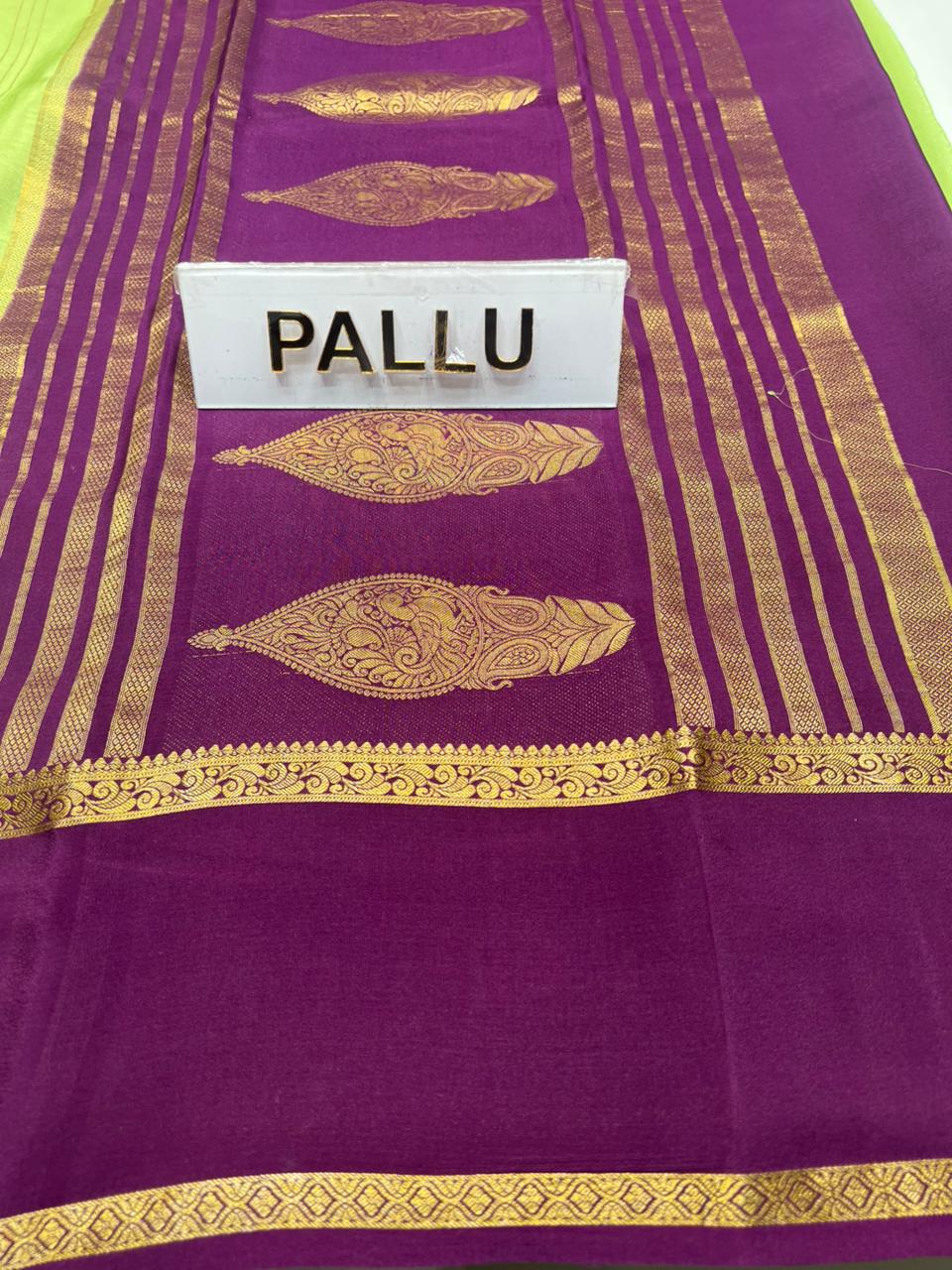 Pure Mysore Silk Saree.
