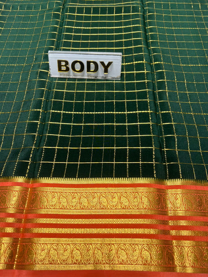 Pure Mysore Silk Saree.