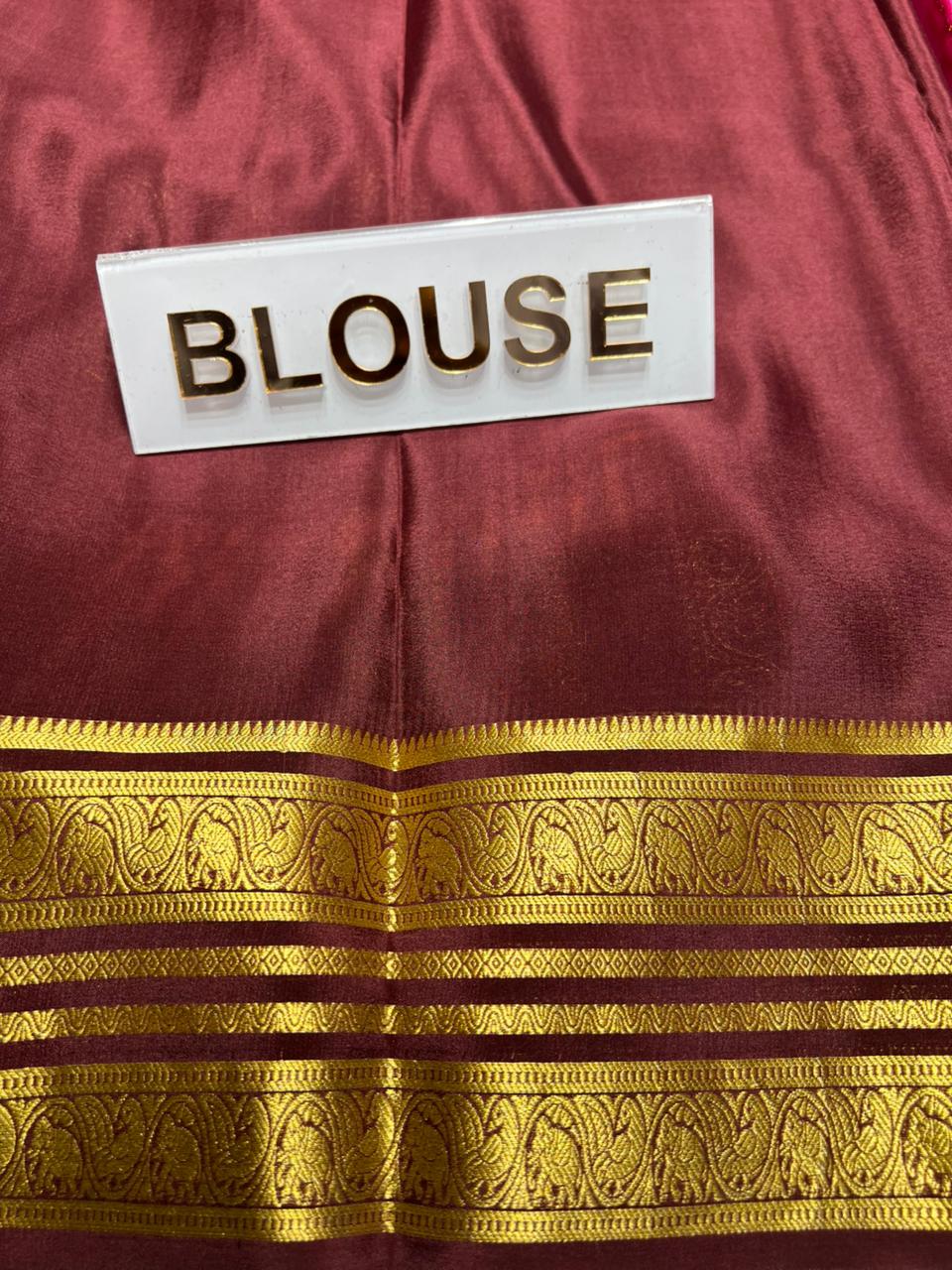 Pure Mysore Silk Saree.