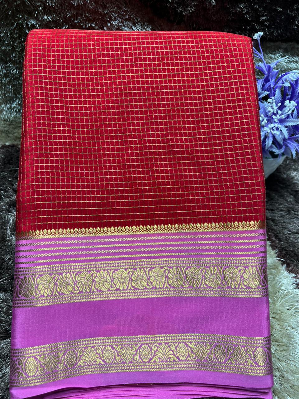 Pure Mysore Silk Saree.