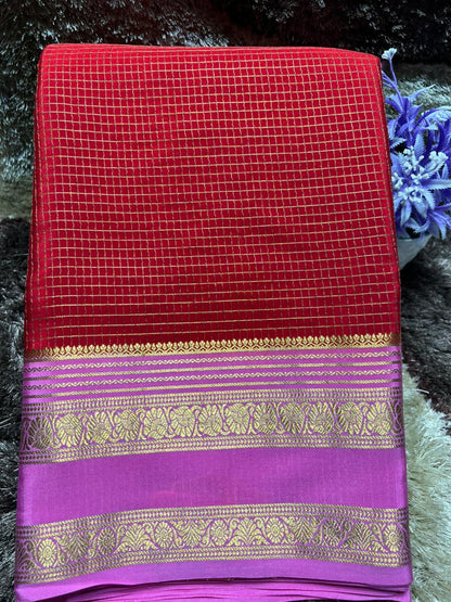 Pure Mysore Silk Saree.