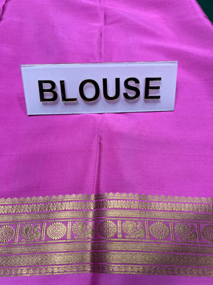 Pure Mysore Silk Saree.