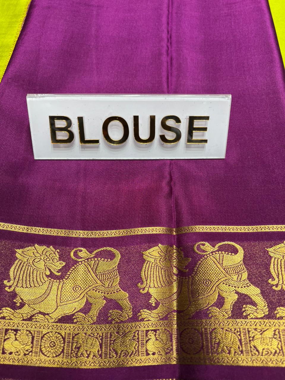 Pure Mysore Silk Saree.