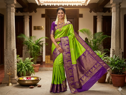 Pure Mysore Silk Saree.
