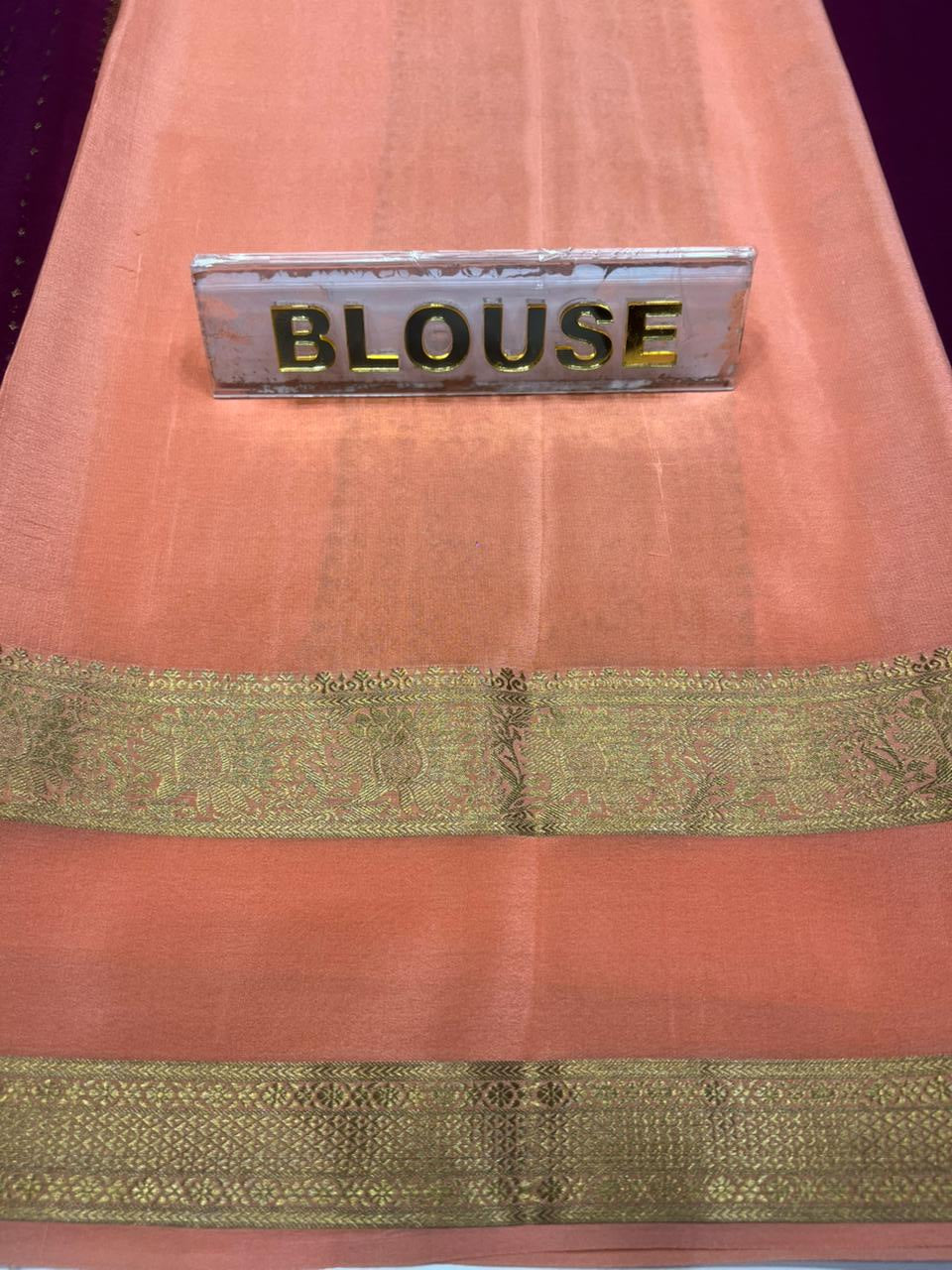 Pure Mysore Silk Saree.