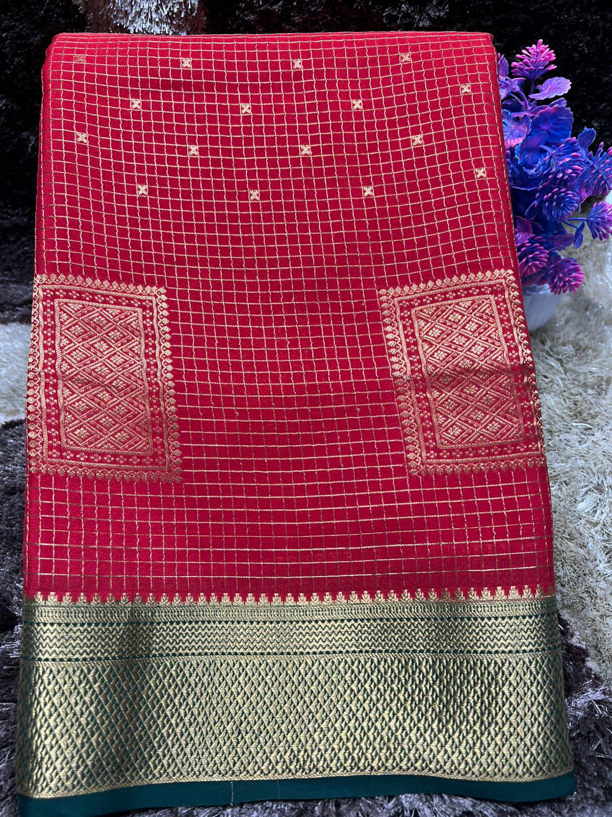Pure Mysore Silk Saree.