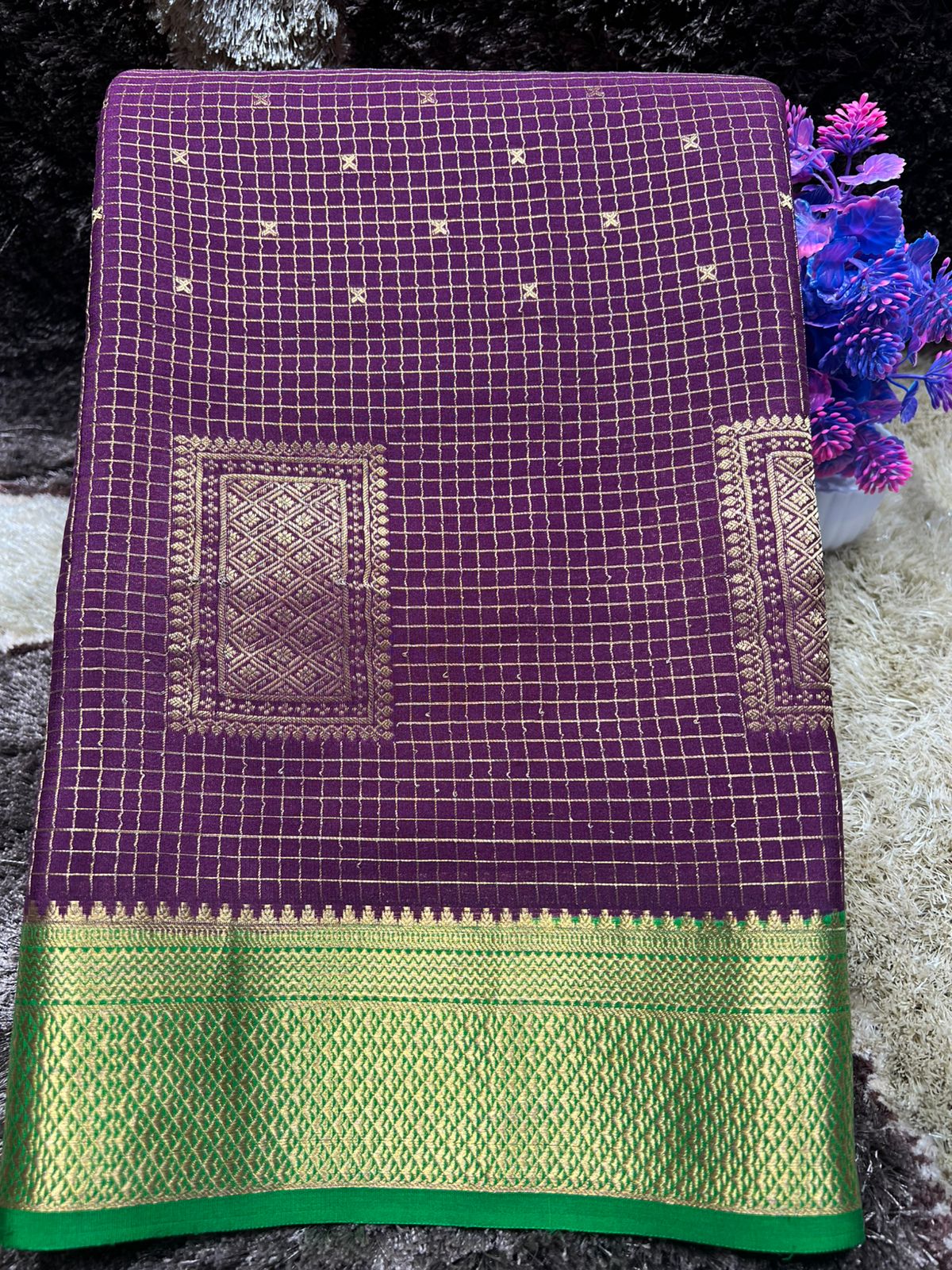 Pure Mysore Silk Saree.
