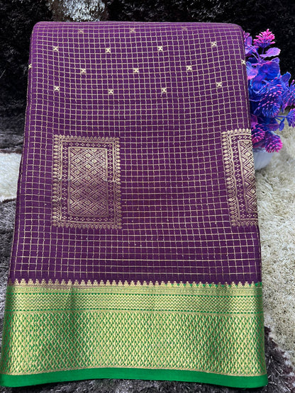 Pure Mysore Silk Saree.