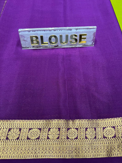 Pure Mysore Silk Saree.