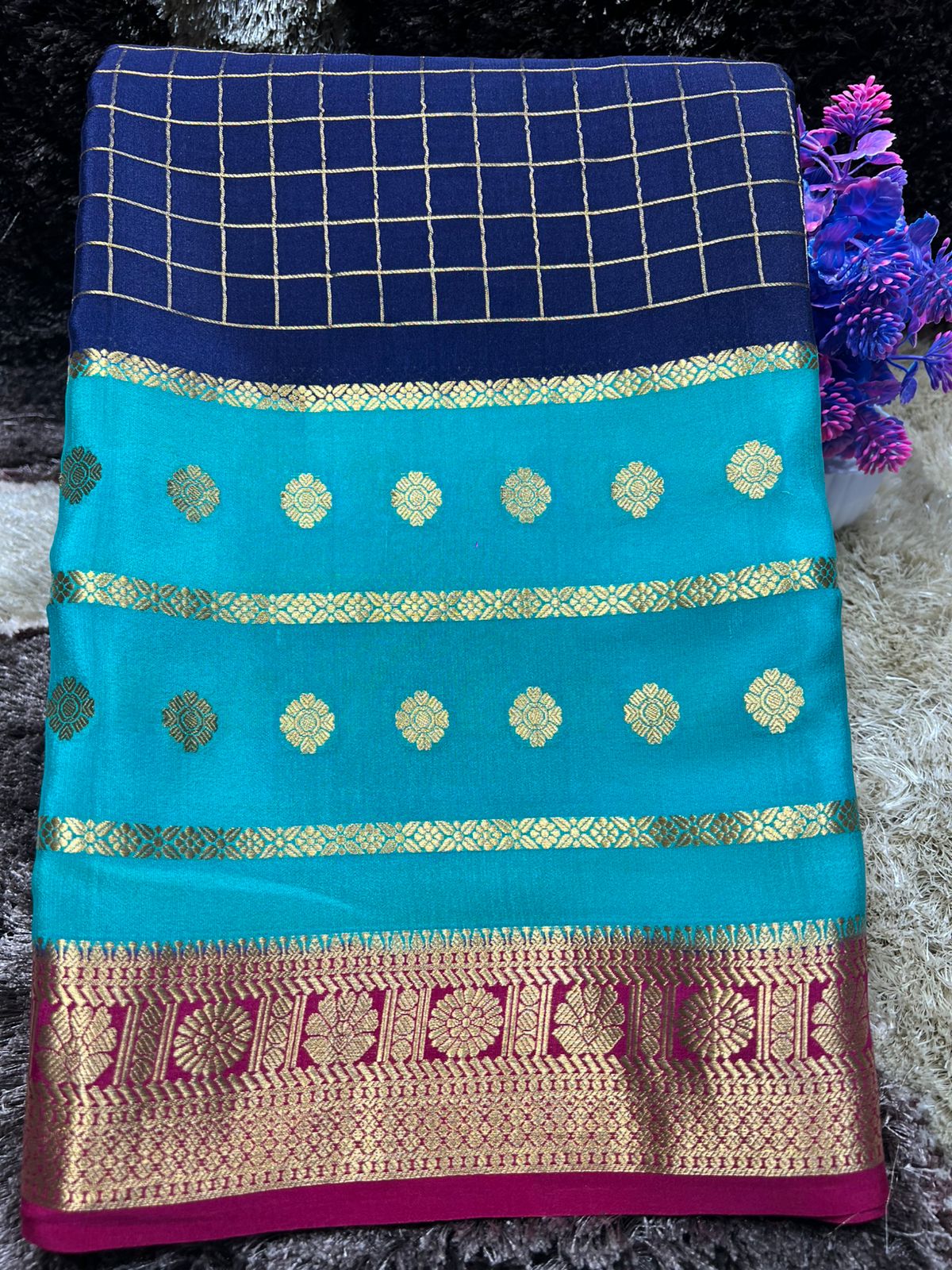 Pure Mysore Silk Saree.
