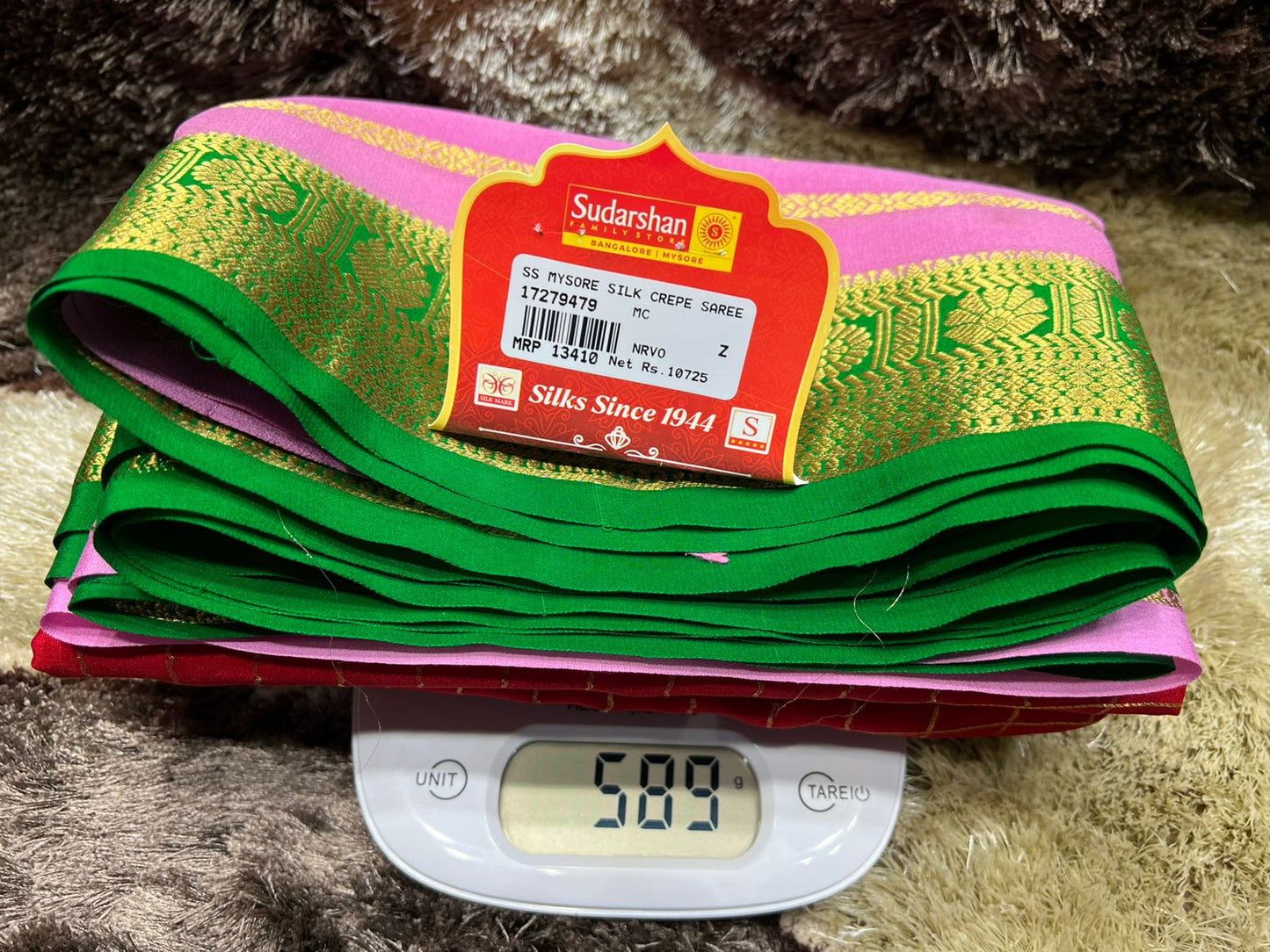 Pure Mysore Silk Saree.