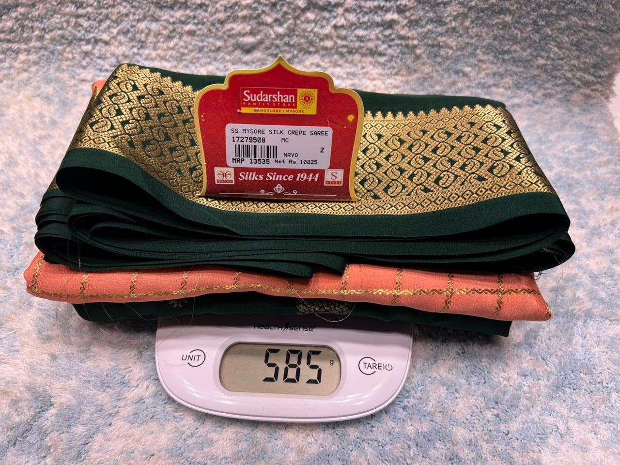 Pure Mysore Silk Saree.