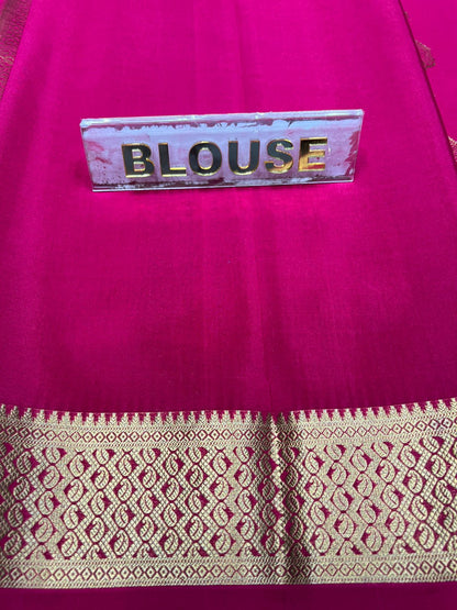 Pure Mysore Silk Saree.