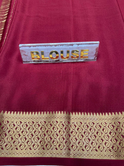 Pure Mysore Silk Saree.