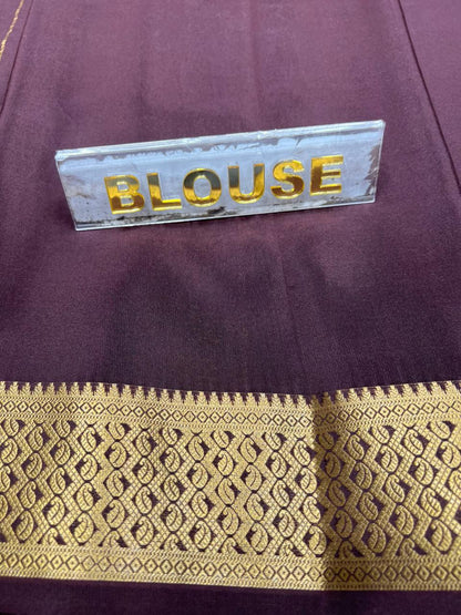 Pure Mysore Silk Saree.