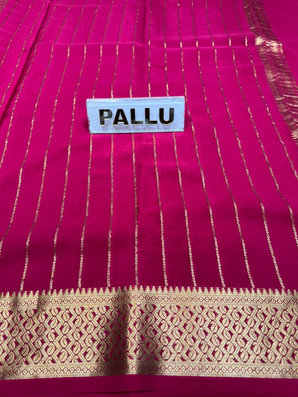 Pure Mysore Silk Saree.