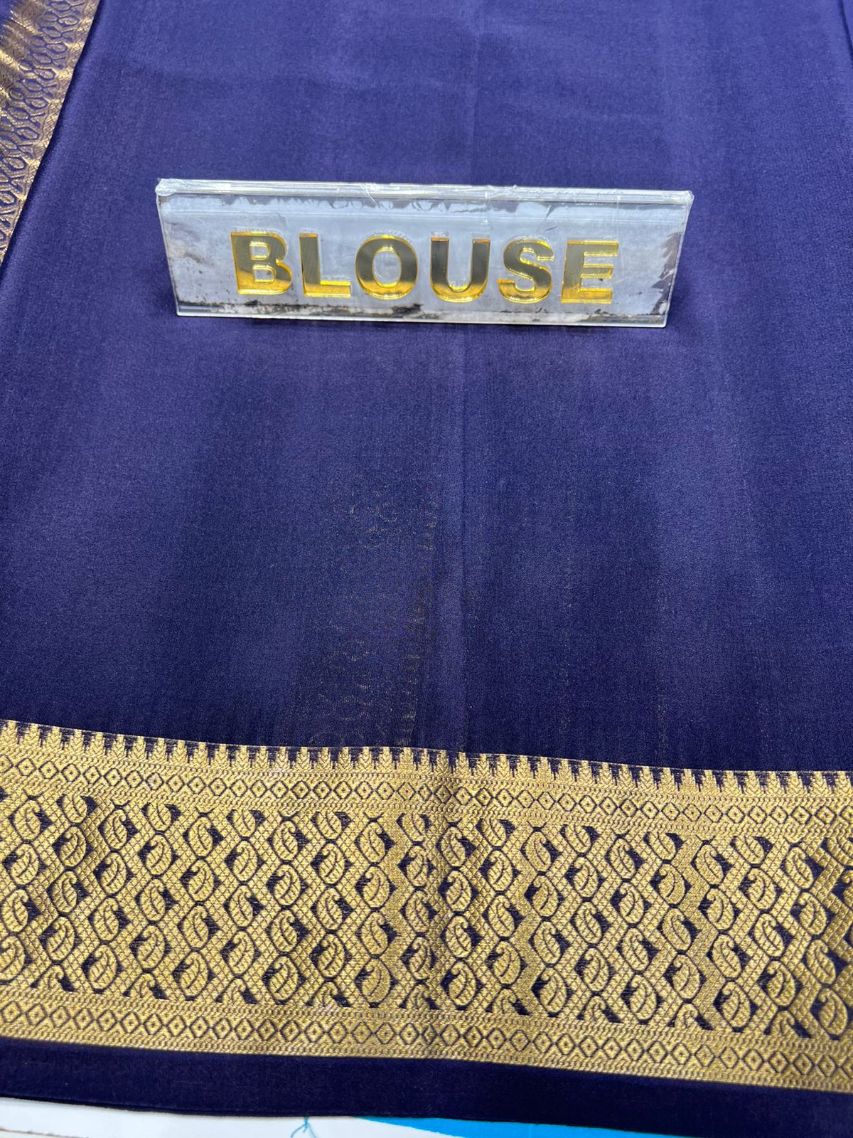 Pure Mysore Silk Saree.