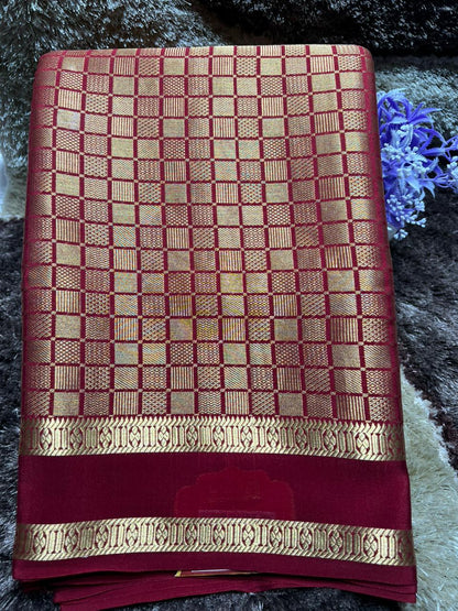 Pure Mysore Silk Saree.