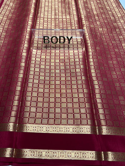 Pure Mysore Silk Saree.