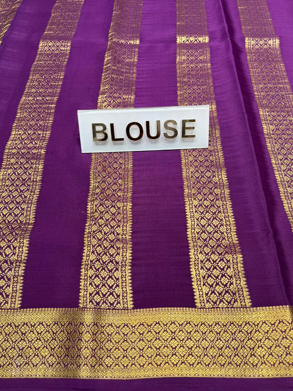 Pure Mysore Silk Saree.