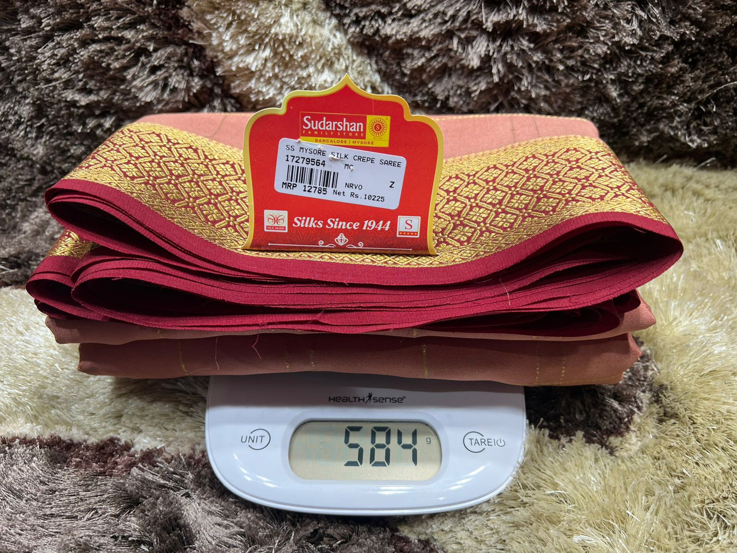 Pure Mysore Silk Saree.