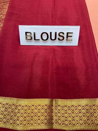 Pure Mysore Silk Saree.