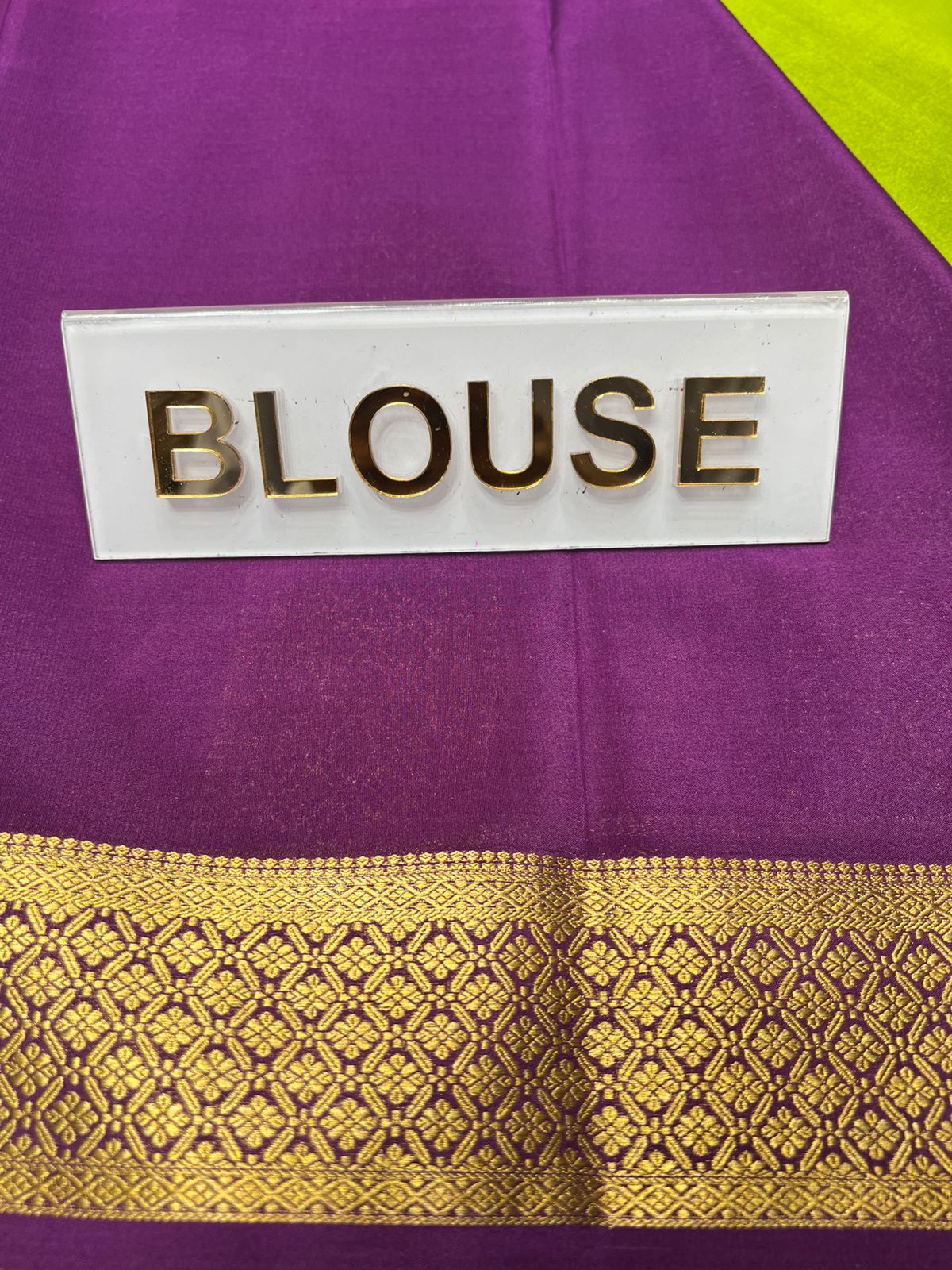 Pure Mysore Silk Saree.