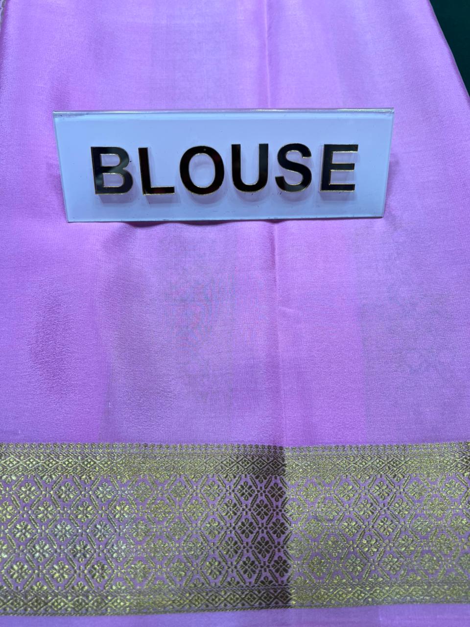 Pure Mysore Silk Saree.