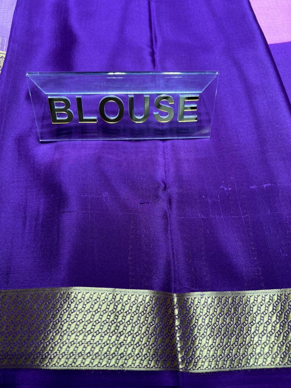 Pure Mysore Silk Saree.