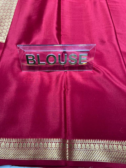 Pure Mysore Silk Saree.