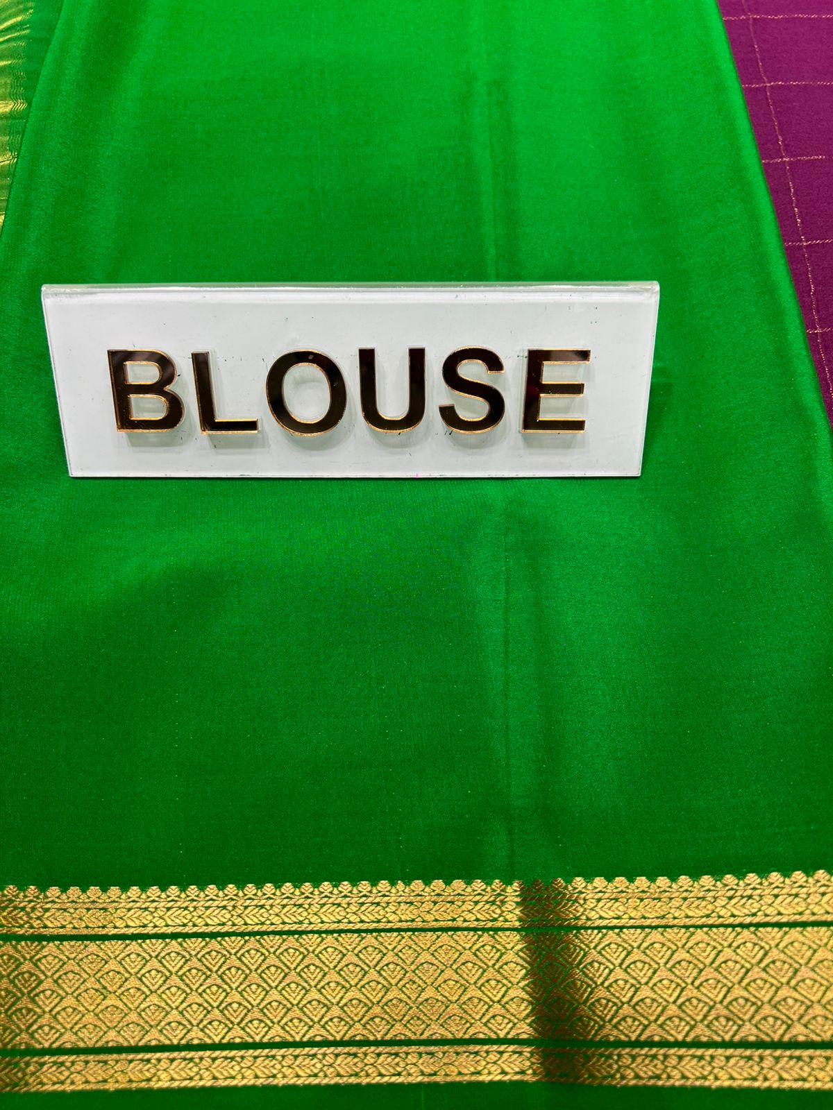 Pure Mysore Silk Saree.