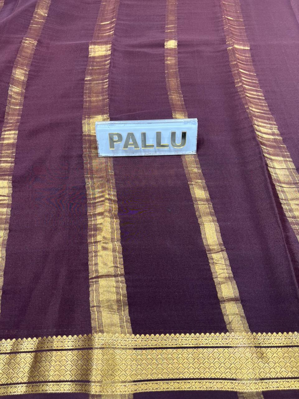 Pure Mysore Silk Saree.