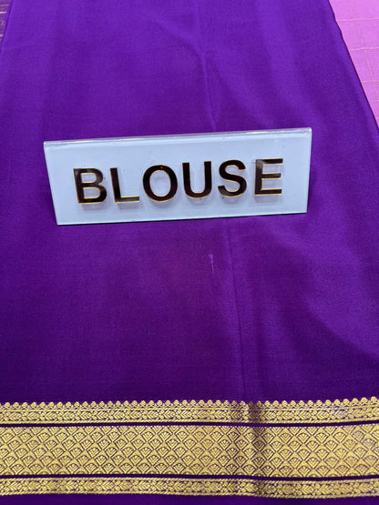 Pure Mysore Silk Saree.