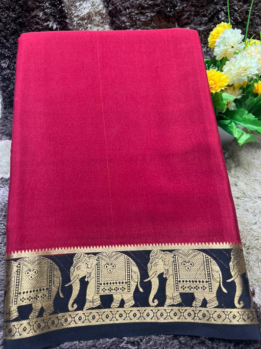 Pure Mysore Silk Saree.